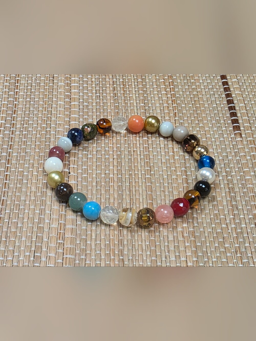 Multicolored Mixed Beads Roll-on Boho Bracelet